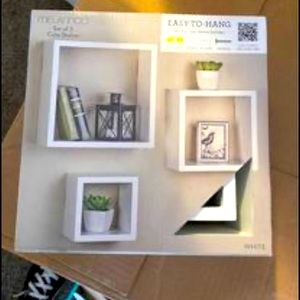 Set of 3 Cube Nesting Shelves